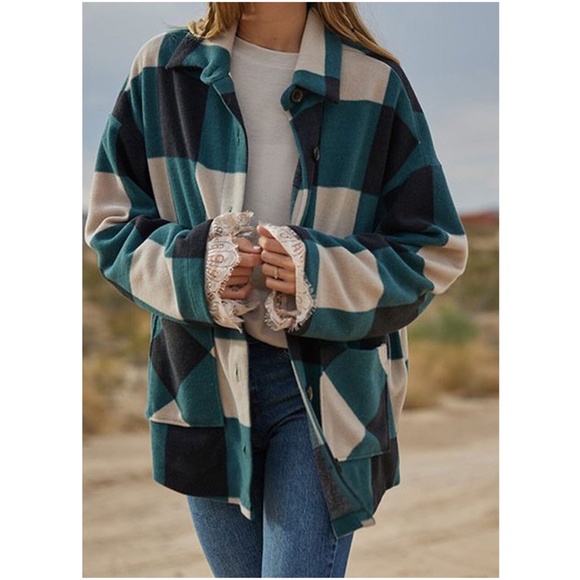 BellanBlue Jackets & Blazers - 065 Cozy Plaid Button up Jacket Shacket